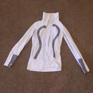 White and grey lululemon jacket